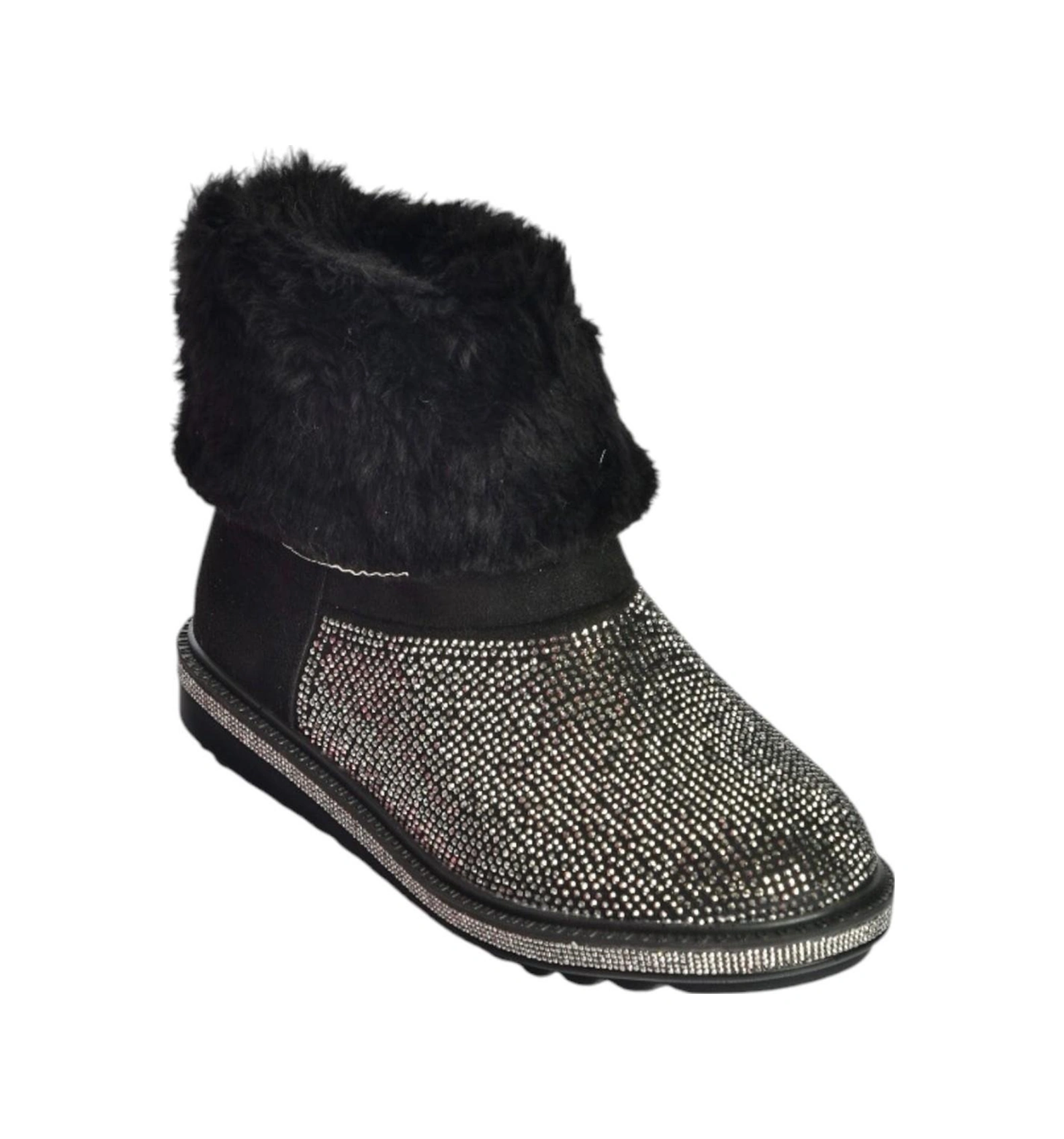 Fox Shoes V250014702 Platin Süet Tüylü Kadın Bot Platin-süet