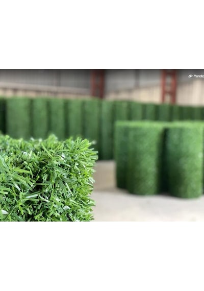 Morilu Çim Çit - 150 Cm Enli - Dekoratif Yeşil Bahçe Çim Çiti - Çimli Te
