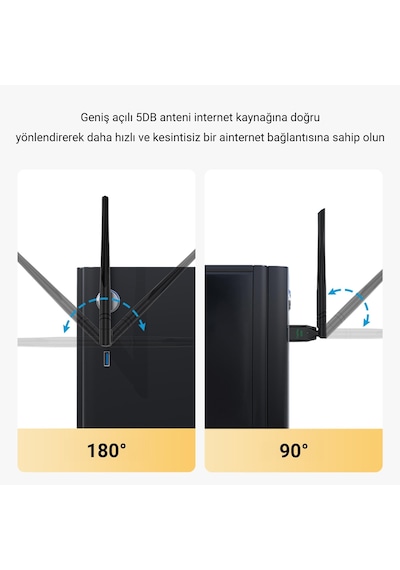 Veggieg 300 Mbps 2.4ghz Alıcı Verici Usb Wifi Adaptör