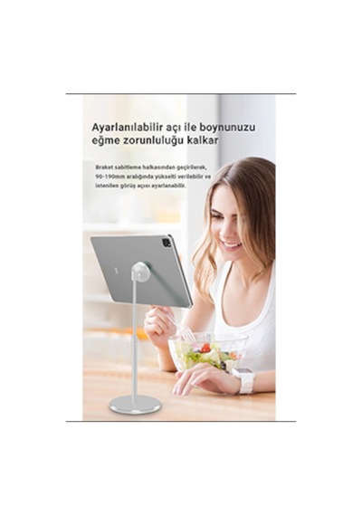 Mühlen Ph058 Ayarlanabilir Ergonomik Manyetik Telefon Standı Silver
