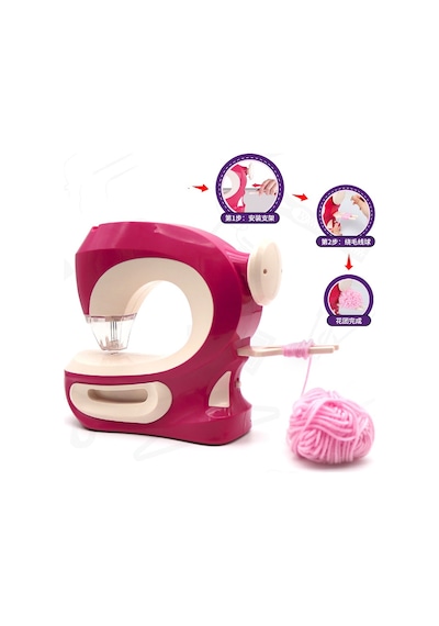 Gerçekten Diken Dikiş Makinesi Full Set Çocuklar İçin Eğitici Dikiş Oyun Seti