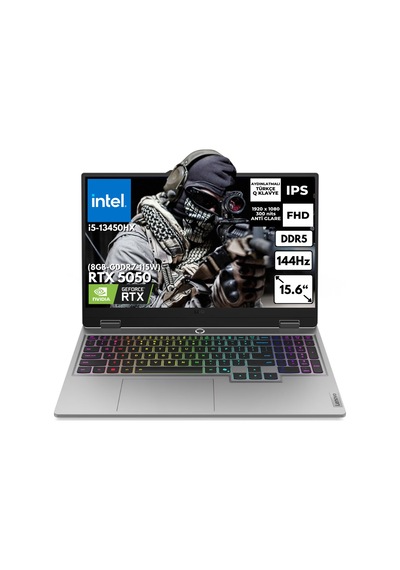 Lenovo LOQ 15IRX10 83JE00JLTRAT41 i5-13450HX 20 GB 256 GB SSD RTX5050 15.6" W11H Dizüstü Bilgisayar