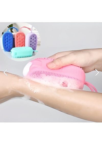 Silikon Banyo Kesesi Katı Sabun Hazneli (süngerli)