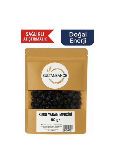 Kurutulmuş Doğal Yaban Mersini 60 Gr - Zengin Atıştırmalık - Yüksek Lifli - Kuru Meyve Diğer