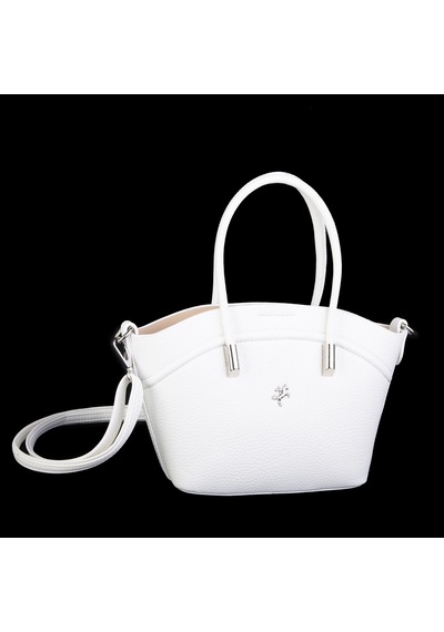 Nas Bag Kadın Mini Sepet Çanta El Ve Çapraz Çanta Beyaz Lopez 20x18cm Beyaz