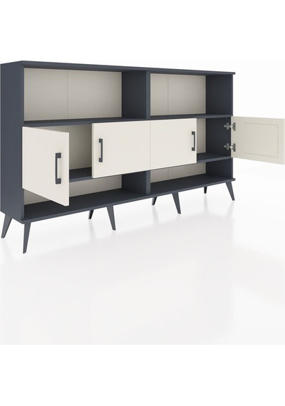 Arges Konsol 4 Raflı 4 Kapaklı 176x30x99 Antrasit-aytaşı/antrasit Antrasit-aytaşı/antrasit Arges Konsol 4 Raflı 4 Kapaklı 176x30x99 Antrasit-aytaşı/antrasit Antrasit-aytaşı/antrasit