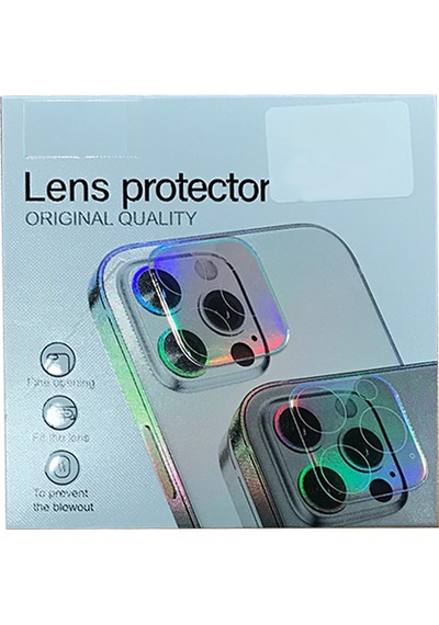 Apple Uyumlu iPhone 12 Pro Max Temperli Cam Kamera Lens Koruyucu Şeffaf Şeffaf