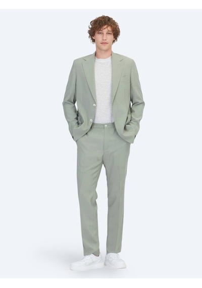 Kip Haki Modern Fit Takım Elbise