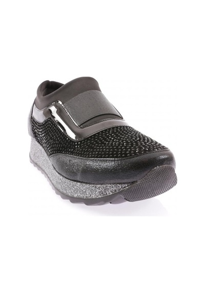 Dgn Akt-03-23y Kadin Kalin Taban Silver Taşli Sneakers Ayakkabi AKT-03-1563-R1534 Siyah Dgn Akt-03-23y Kadin Kalin Taban Silver Taşli Sneakers Ayakkabi AKT-03-1563-R1534 Siyah