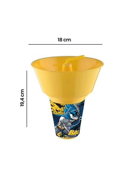 Tuffexx Batman Mısır Kovalı Pipetli Bardak Renkli