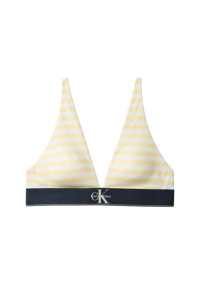 Calvin Klein Lıghtly Lıned Trıang Sarı Üçgen Bralet-16133