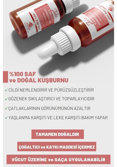 Tala Kuşburnu Çekirdeği Yağı %100 Saf Ve Doğal Soğuk Sıkım 20 ML