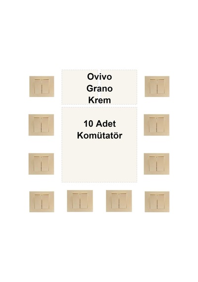 Ovivo Grano Krem 10 Adet Komütatör