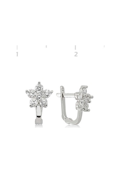 Gümüş Çiçek Küpe N11.36985