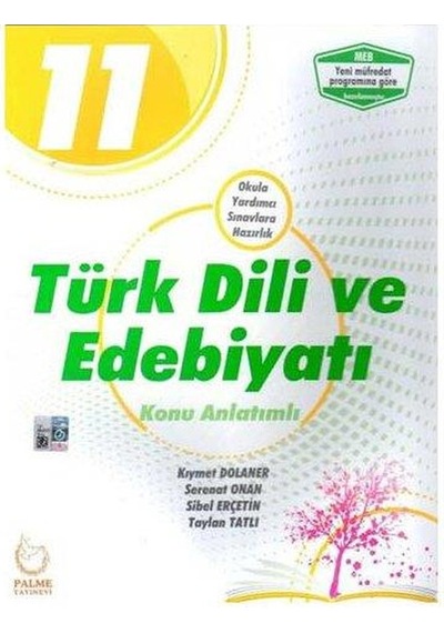 11.Sınıf Türk Dili ve Edebiyatı Konu Anlatım - Palme Yayınev