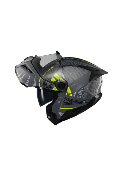 Ghostfighter Sv Boho C3 Gri Motosiklet Çene Açılır Kask Çok Renkli