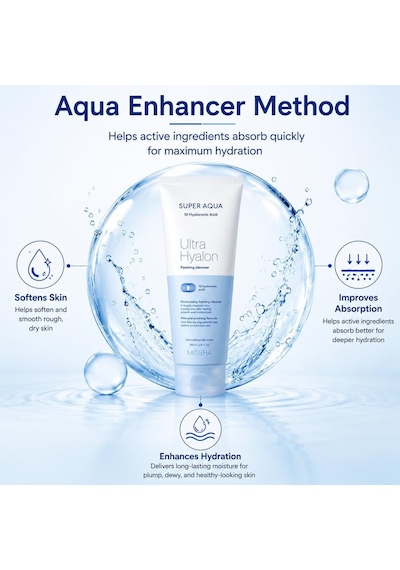 Tr 10 Çeşit Hyalüronik Asit İçeren Makyaj Temizleme Köpüğü200ml Super Aqua Ultra Hyalron Cleansing Foam