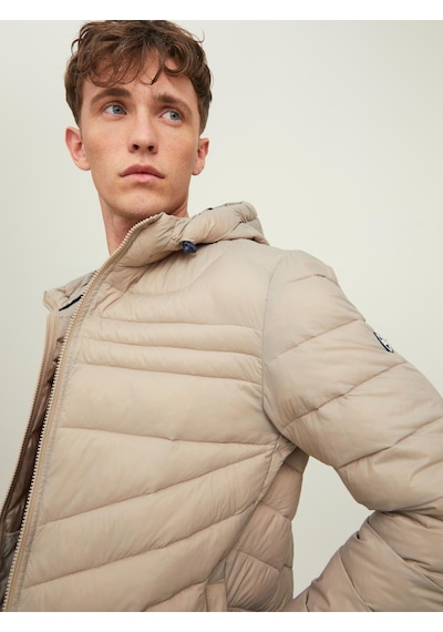 Jack & Jones Jjehero Puffer Hood Noos Erkek Bej Mont - 12211785