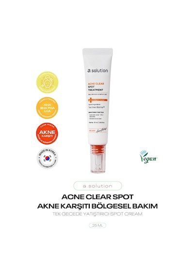 Ve Gözenek Karşıtı Bölgesel Bakım Kremi Acne Clear Spot Treatment