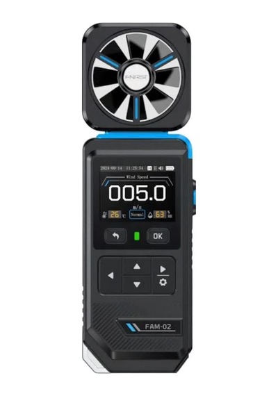 Tr Fnırsı Fam-02 3'ü 1 Arada Dijital Anemometre Rüzgar Hızı, Sıcaklık, Nem