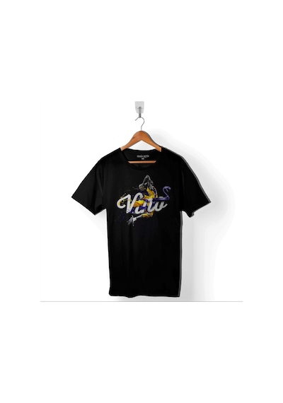 Kobe Bryant Black Mamba Logo Nba Basketball Baskılı Tişört Unisex T-shirt 001