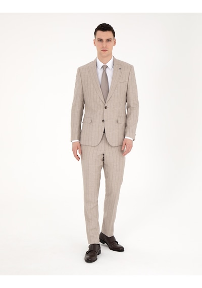 Pierre Cardin Erkek Bej Takım Elbise 50285350-vr011 Bej
