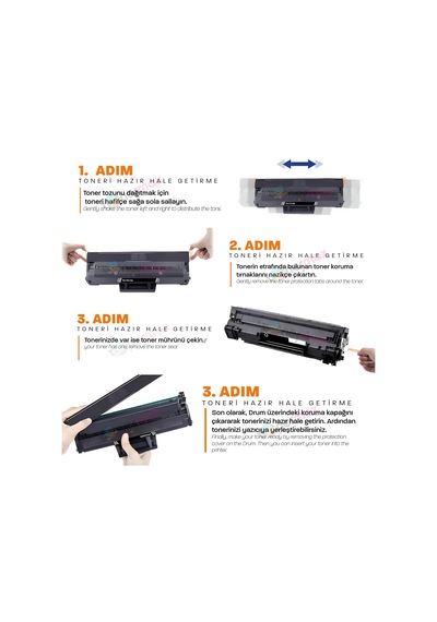 Samsung Uyumlu Mlt d116l Toner 4'lü Paket M2625 M26...