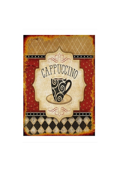 Bedeko Cafe Cappuccino Dekoratif Mdf Tablo 35 Cm X 50 Cm