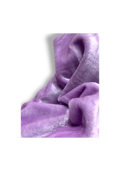 Zp-lutur- Tüy Dökmez Ithal Lila Renk Peluş Kumaş 100x150 Cm Ev Tekstil Lila Lila