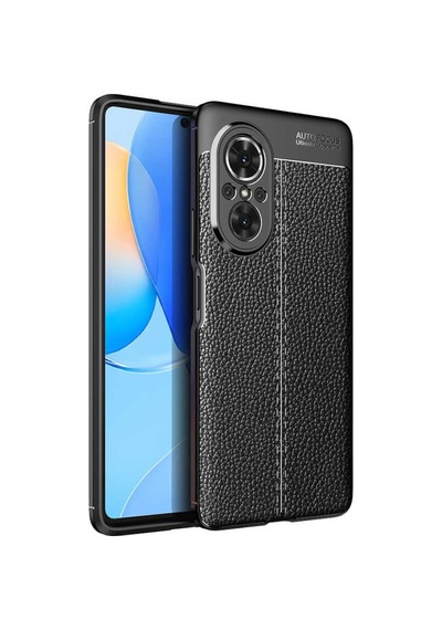 Huawei Nova 9 Se Kılıf Zore Niss Deri Desenli Silikon Kılıf