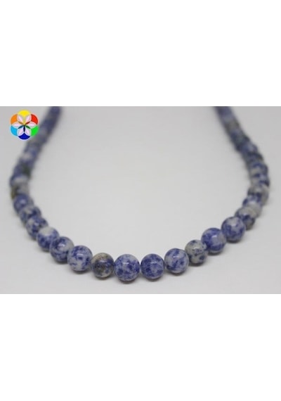 Yasam Tohumu Sodalit Taşı Yarım Dizi 10 MM 18 CM Mor