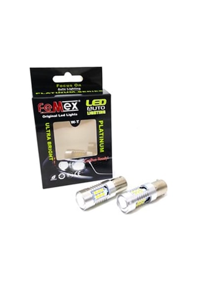 Femex  Platinum P21W-1156-15W- Tek Duy Led Ampul Beyaz Mercekli 60