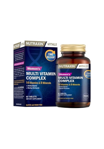 Nutraxin Women's Multi Vitamin Complex 60 Tablet Takviye Edici Gıda
