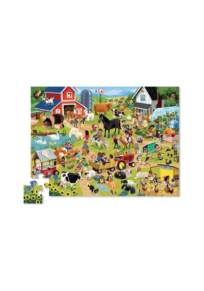 Crocodile Creek Dekoratif Puzzle 48 Parça Çiftlik