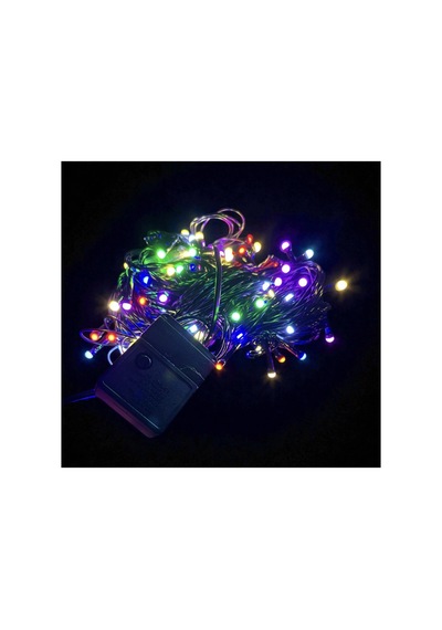 10 M 100 Led Damla Uçlu Rgb Işık Siyah Kablo Mz-17-2 Pop