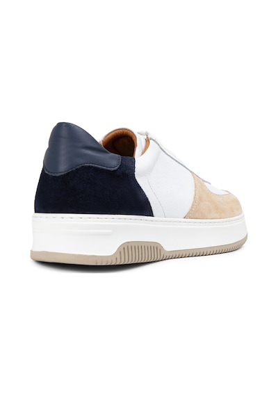 Deery Hakiki Deri Vizon Rengi Erkek Sneaker Ayakkabı - 01965Mvzne03 Vizon