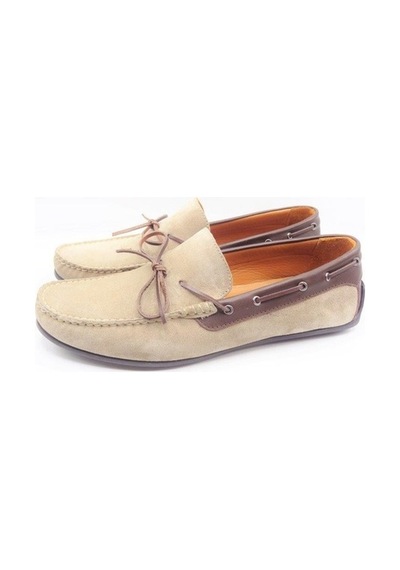 King Shoes 209Fynk Büyük Numara Bej Yazlık Ayakkabı