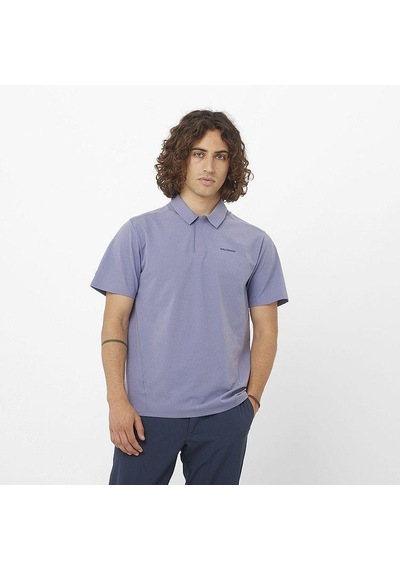 Salomon Lc2439500 Trackline Polo M Erkek Polo Tişört Mavi