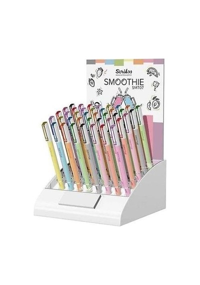 Scrikss Smoothie Jel Kalem 07 Mm Karışık Renk 40'lı Stand Diğer