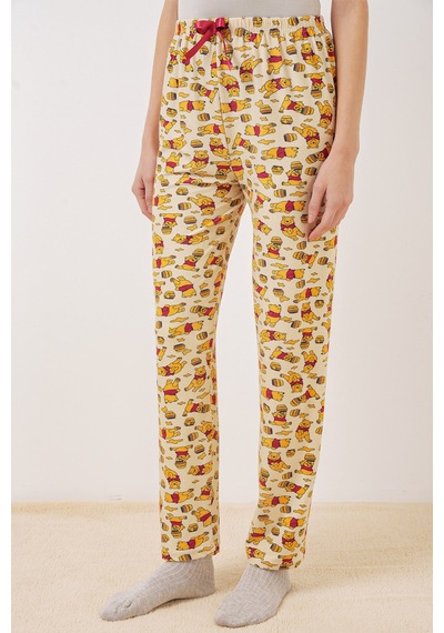 Bigdart 4323 Desenli Pijama Altı - M. Krem