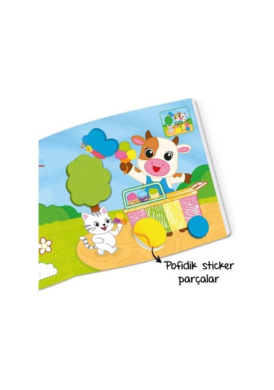 Yükselen Zeka Pofidik Sticker Kitabım - İlk Yumuşacık Sticker Kitabı