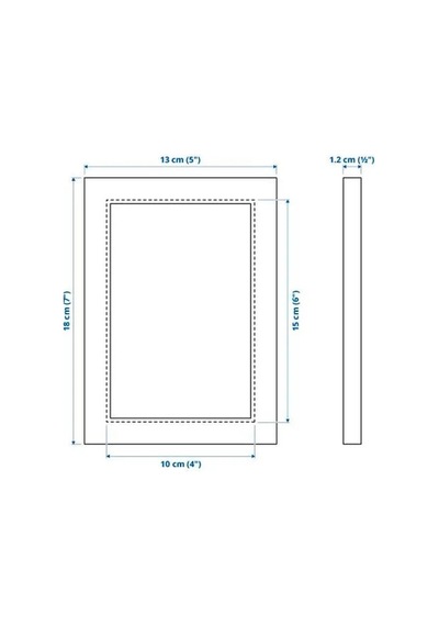 Sumuhome Fıskbo Dekoratif Fotoğraf Çerçeve Açık Mavi 10x15