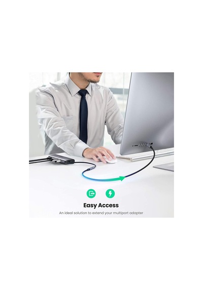 Ugreen 100W USB 3.1 Gen2 10Gbps 4K 60Hz Görüntü Aktarımı Type-C to Type-C Örgülü Uzatma Kablosu 1 Metre Ugreen 100W USB 3.1 Gen2 10Gbps 4K 60Hz Görüntü Aktarımı Type-C to Type-C Örgülü Uzatma Kablosu 1 Metre