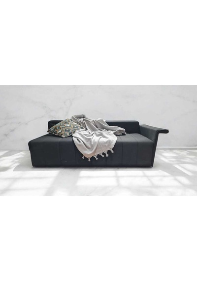 Çift Kişilik Pike 200x230cm, Gri, %100 Pamuk, Yumuşak Dokulu, Hann Yalın Gri