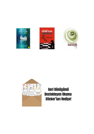 Güzel'e Yolculuk + Hizmetkar Liderlik Cep Boy + İnsani Derinlik + Okuma Sticker'ları