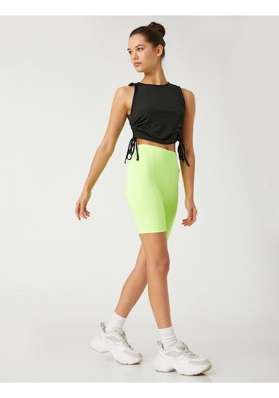 Koton Büzgülü Crop Spor Atlet Bisiklet Yaka Siyah 3wak30144nk 3WAK30144NK999 Siyah Koton Büzgülü Crop Spor Atlet Bisiklet Yaka Siyah 3wak30144nk 3WAK30144NK999 Siyah
