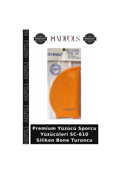 Premium Yüzücü Sporcu Yüzücüleri Sc-610 Silikon Bone Turuncu