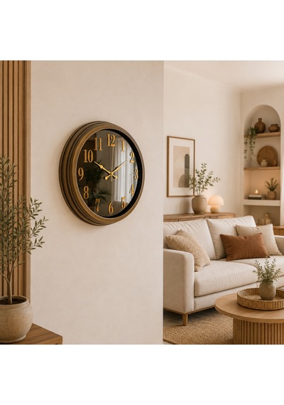 Eskitme Legacy Aynalı 40 X 40 Cm Duvar Saati