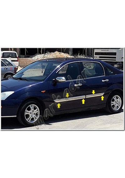 Db Chrome Ford Focus Krom Yan Kapı Çıtası 1998-2005 4 Parça P.çelik