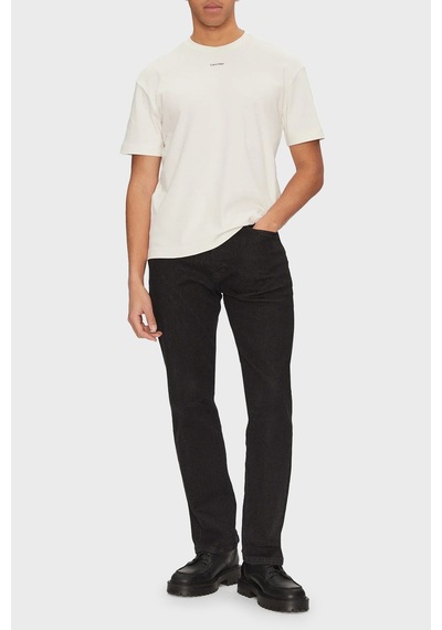 Calvin Klein Erkek T Shirt K10k112487 Yas Beyaz Beyaz